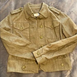 Fossil Cropped Military-Style Jacket